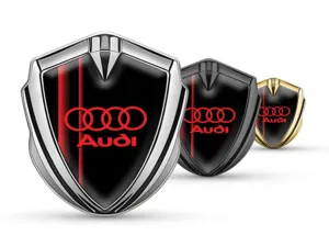 Audi Metallico Emblema Badge Disegno Lussuoso Lega